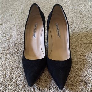 Charles David Black Suede Heels